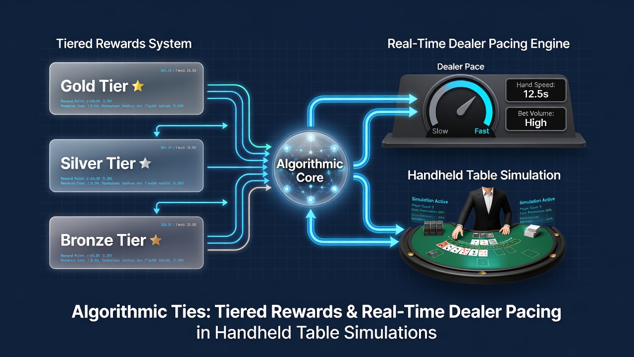 Visualisierung von Echtzeit-Dealer-Pacing und gestaffelten Belohnungen in Tischsimulationen