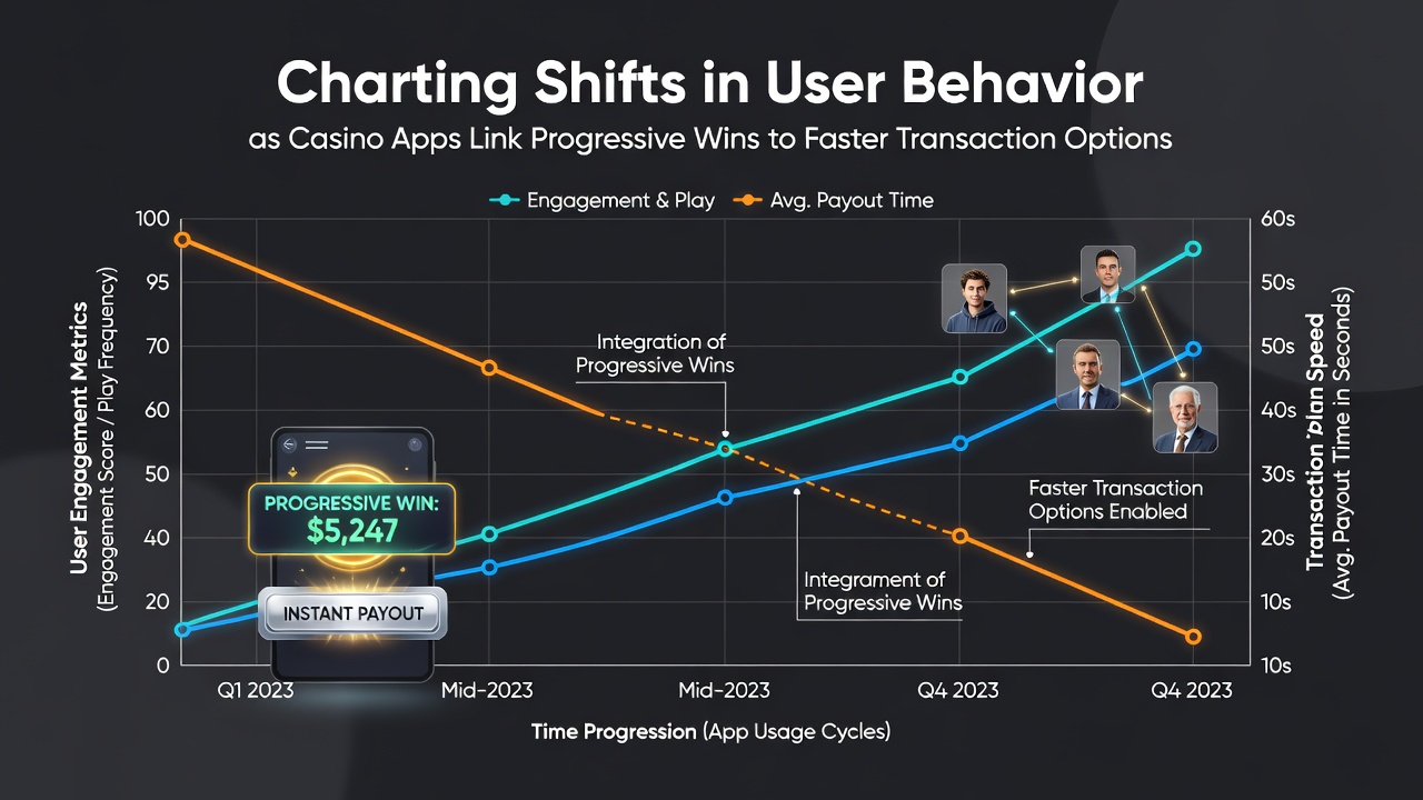 Analyse-Dashboard mit Nutzerverhaltensdaten zu Transaktionen und Jackpots