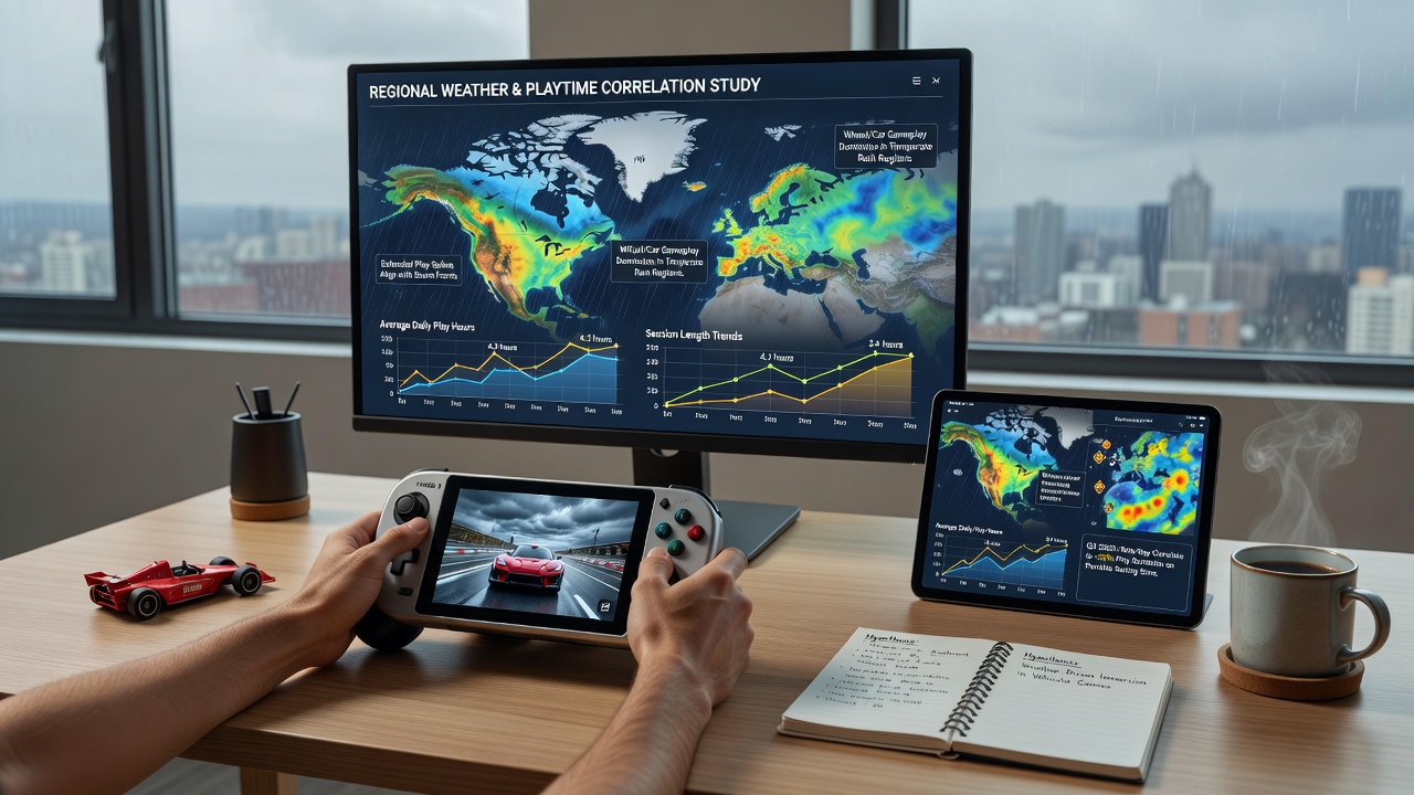 Analyse von Spielmustern auf mobilen Geräten unter Einfluss von Wetterbedingungen