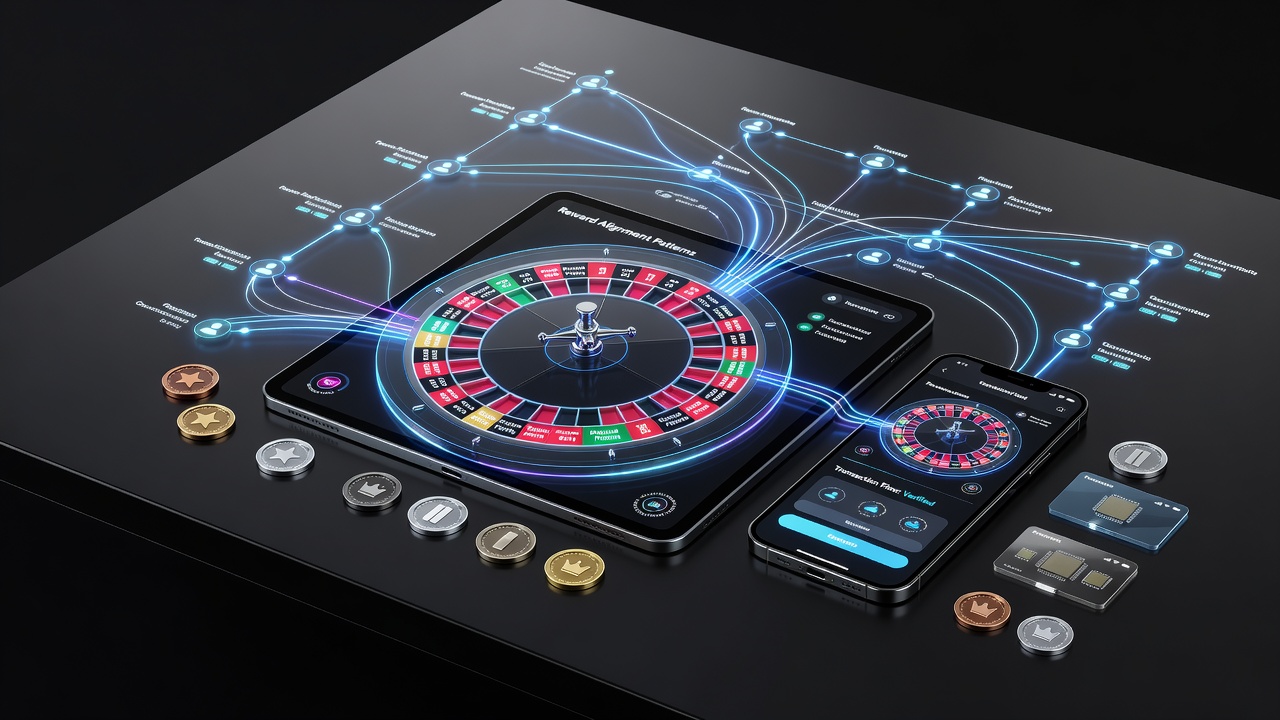 Detaillierte Ansicht von Transaktionsflüssen und Belohnungsalignments in mobilen Roulette-Umgebungen