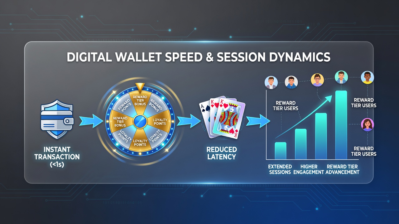 Analyse digitaler Wallet-Geschwindigkeiten und Sitzungsdauer an virtuellen Spieltischen